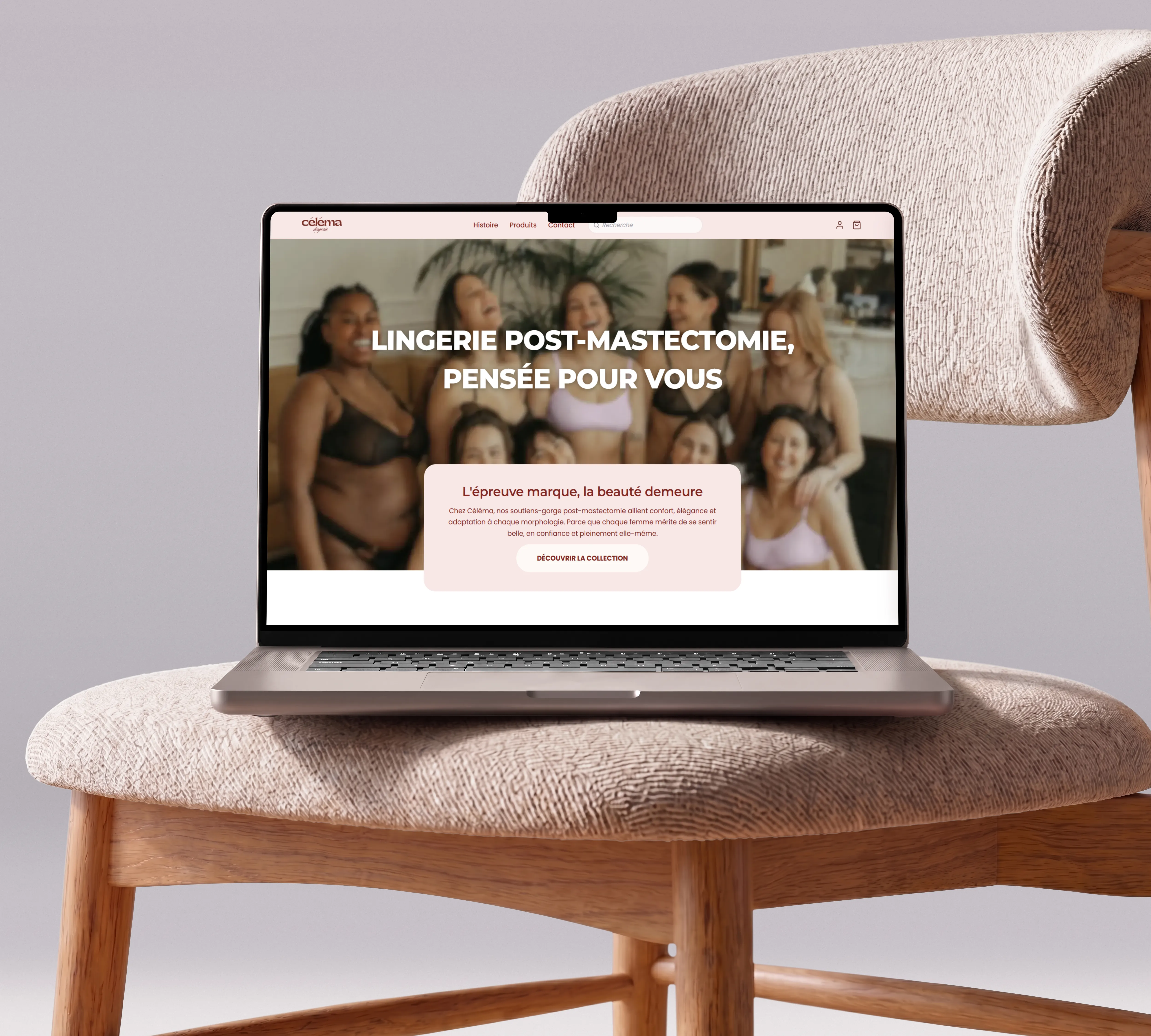 Mockup du site Céléma